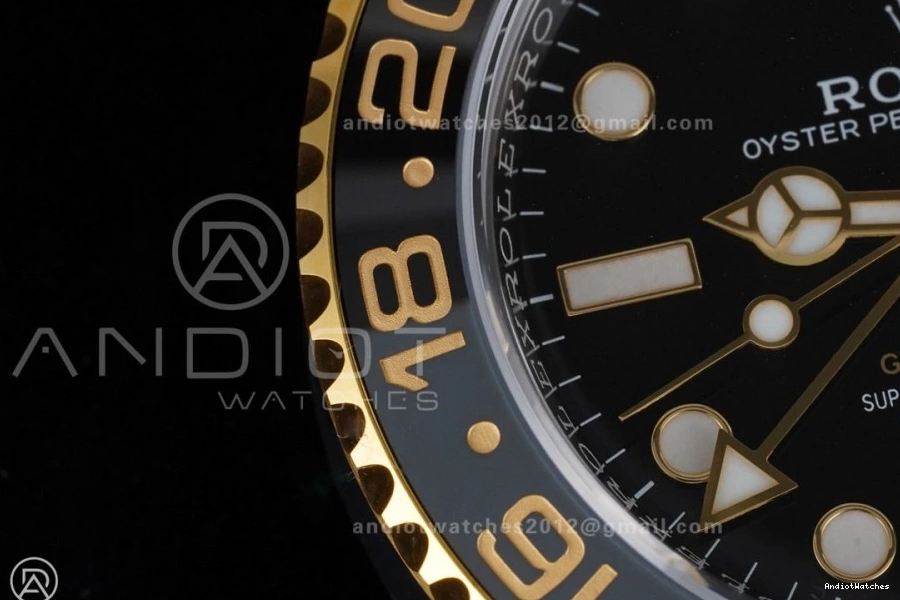 Best Jubilee GRNR Dial II Black TravelReady GMT YG 126713 Master ARF SS Edition New 856 Bracelet V SH3285 on 0105